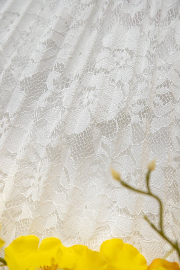 Violeta Dress In Pink White Lace