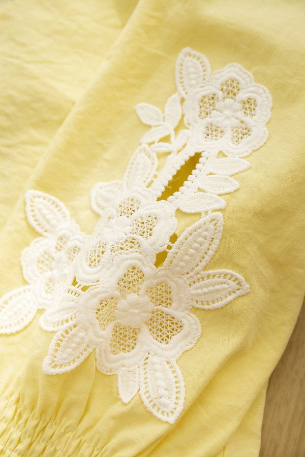 Airin Top In Lemon Yellow