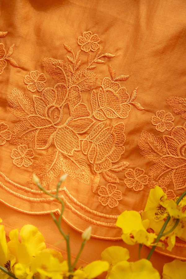 Cobain Top In Sienna Orange