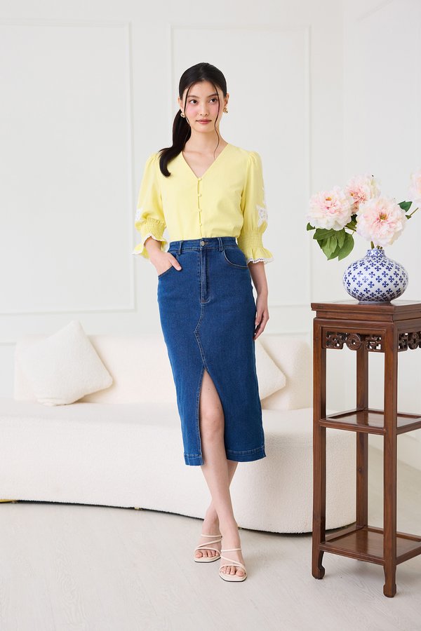 Jules Skirt In Dark Wash