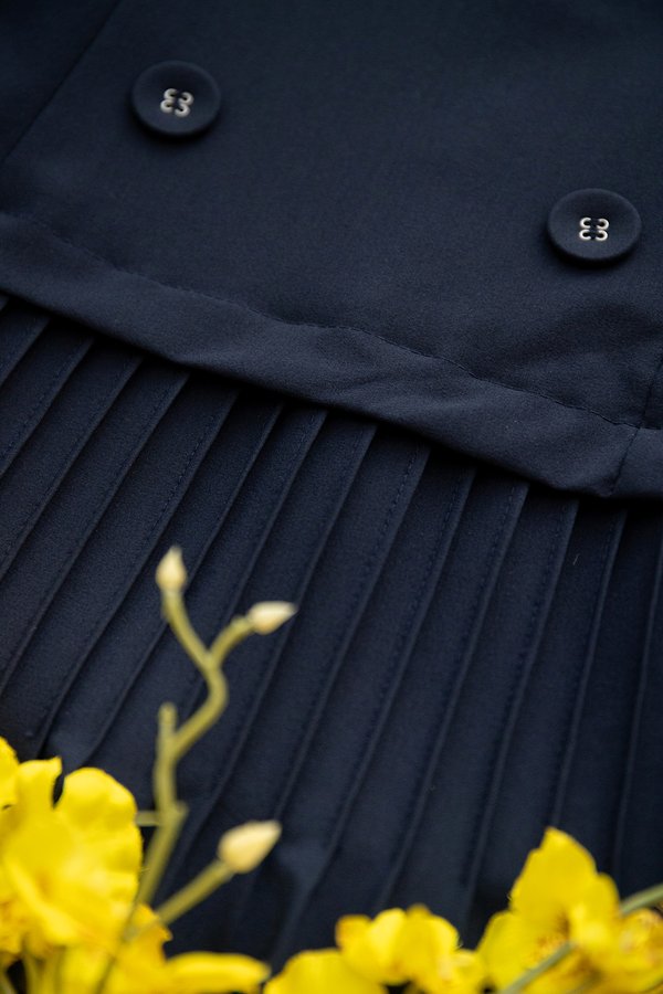 London Dress In Navy Blue