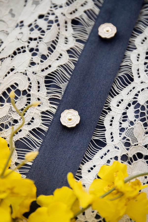 Christiana Dress In Denim Blue