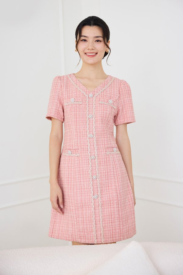 Kensington Dress In French Pink