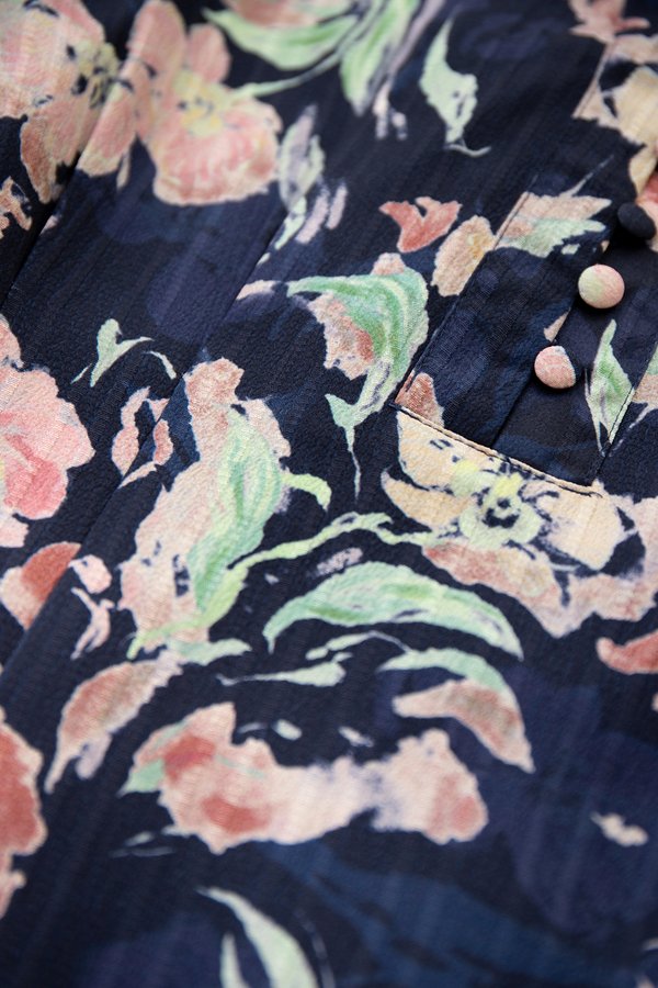 Olsen Dress In Blue Pink Florals