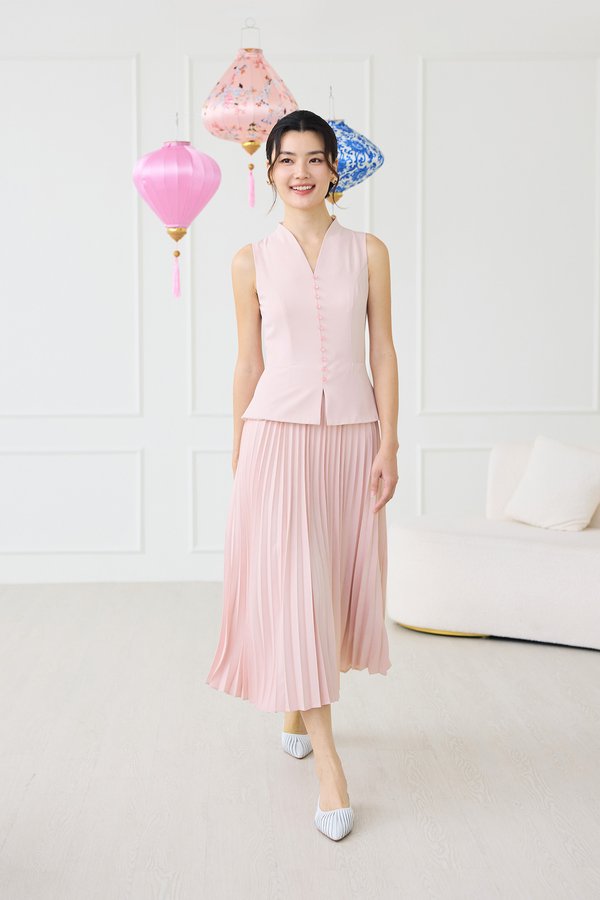 Santorini Dress In Blush Pink