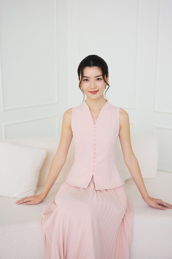 Santorini Dress In Blush Pink