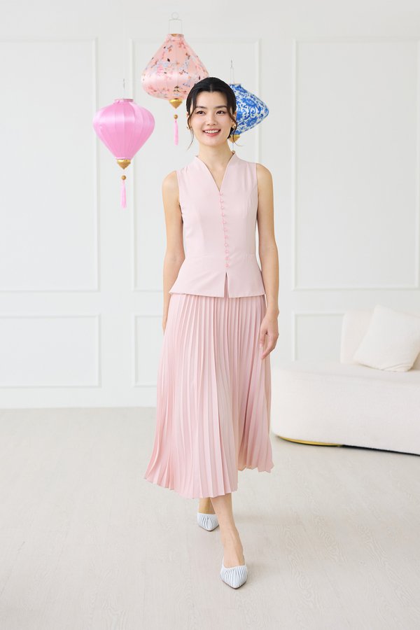 Santorini Dress In Blush Pink