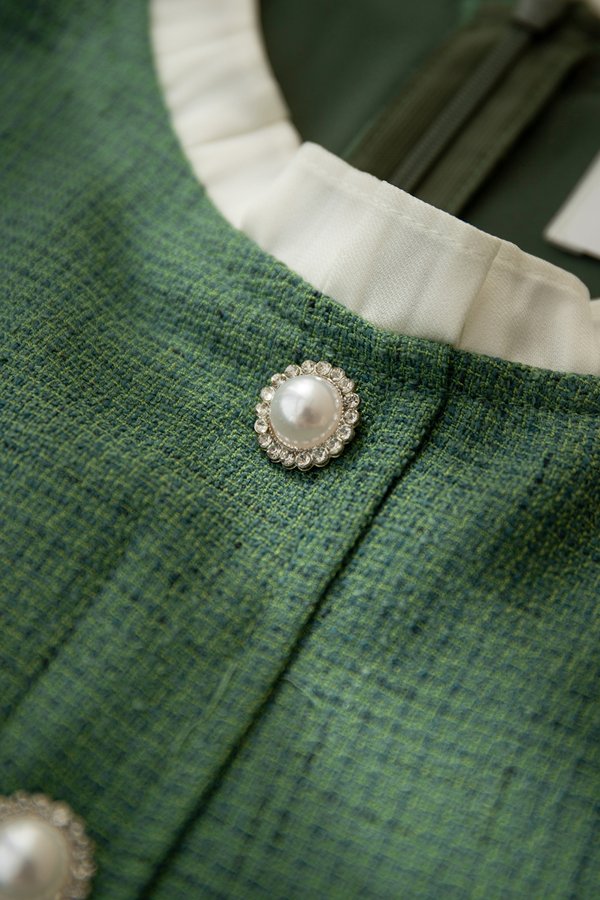 Edinburgh Dress In Pine Green