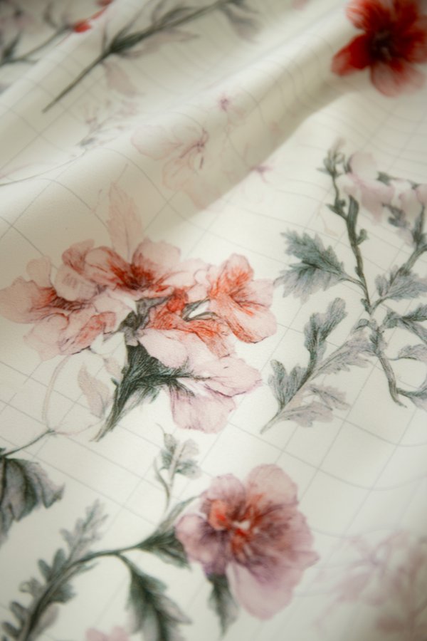 Valletta Dress In Ivory Prints