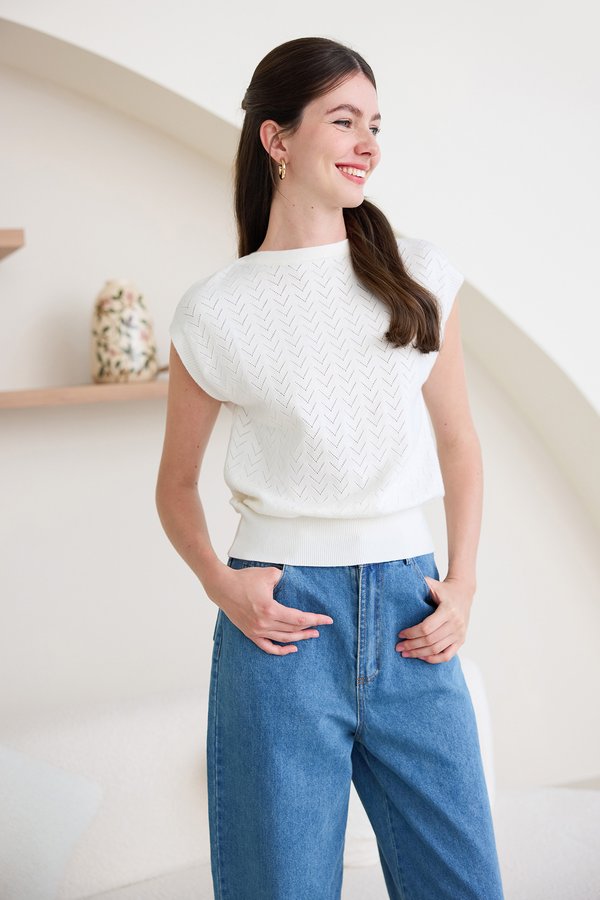 Auden Top In Ivory