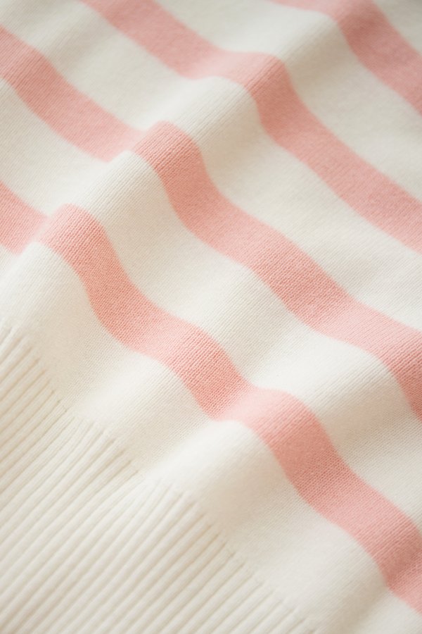 Teddy Pullover In Pink Stripes