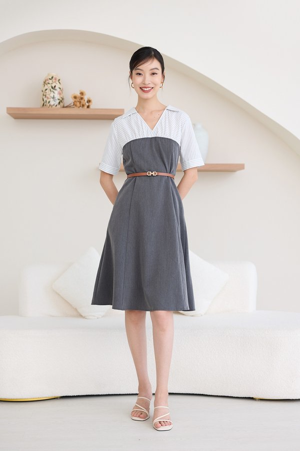 Carlie Dress In Heather Grey