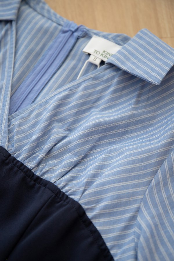 Carlie Dress In Navy Blue