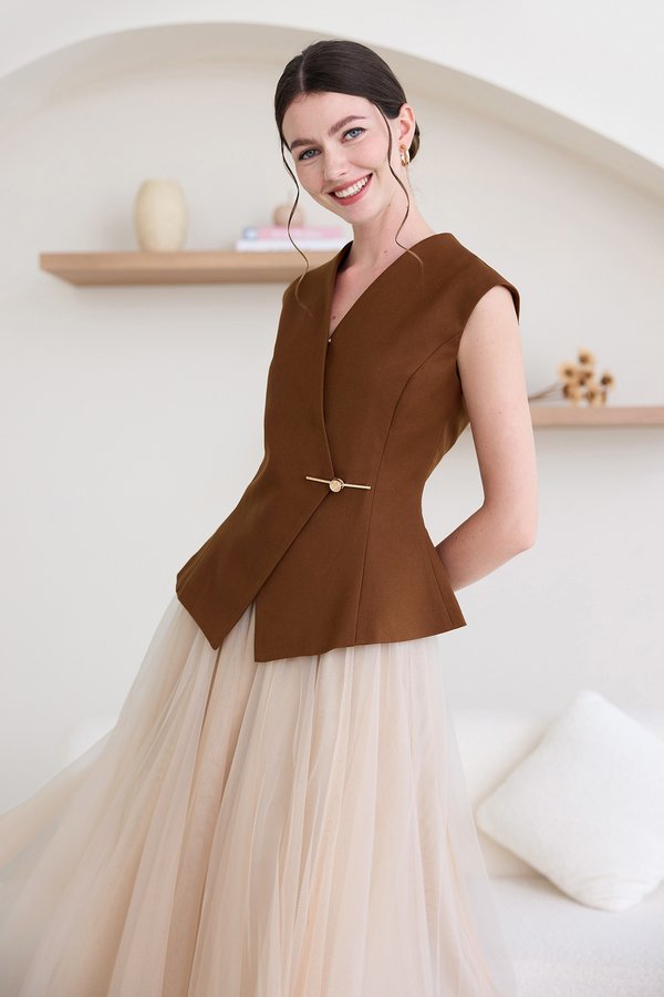 Diya Skirt In Champagne Nude