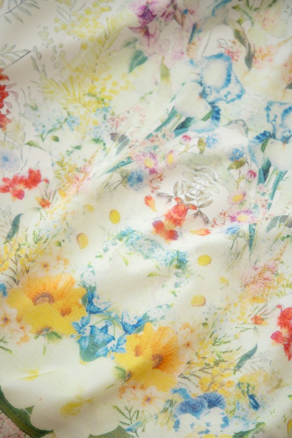 Eustoma Dress In Spring Florals