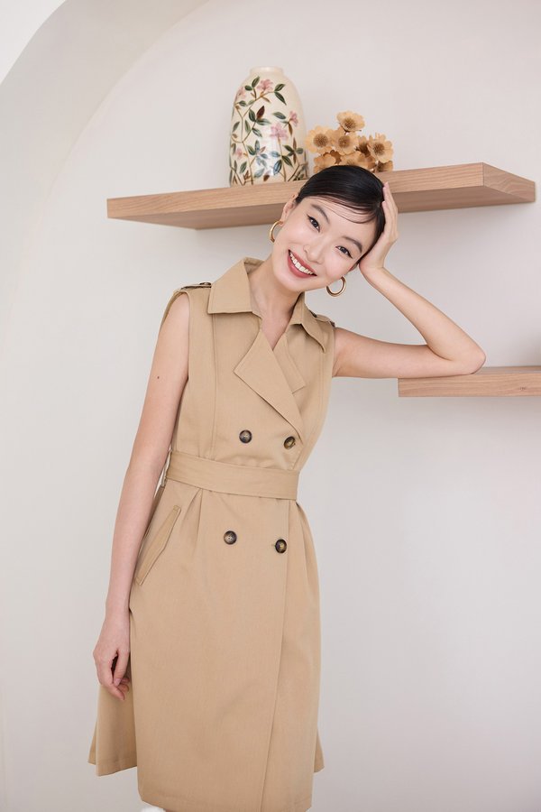 Madison Dress In Camel