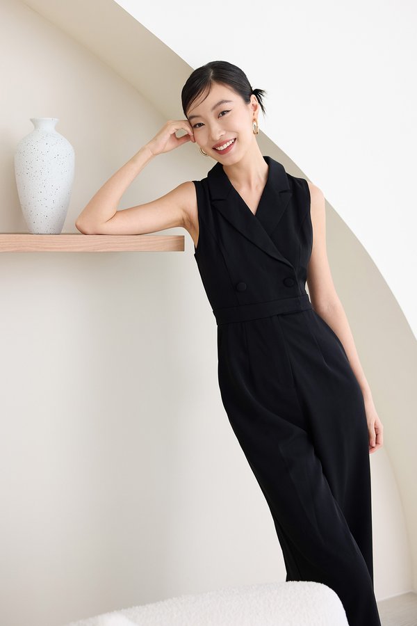 Cornwall Romper In Classic Black