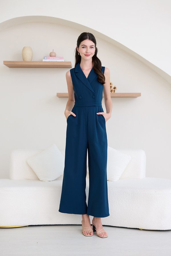 Cornwall Romper In Marine Blue