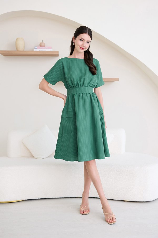Gracie Dress In Pistachio Green