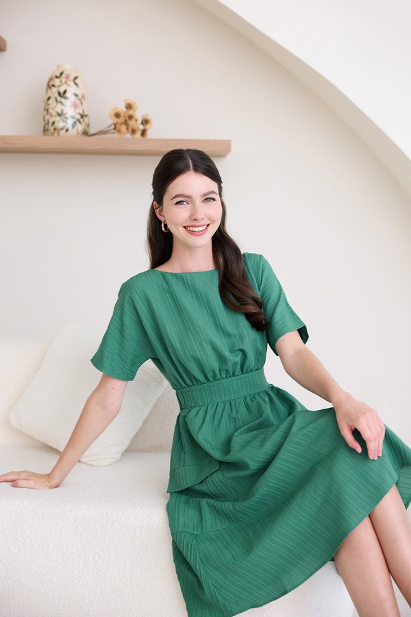 Gracie Dress In Pistachio Green