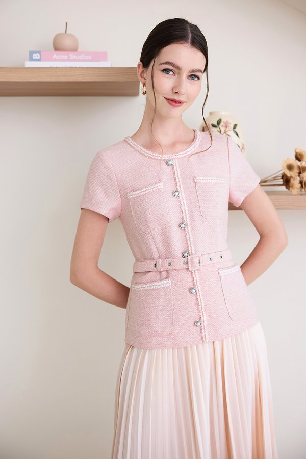 Antoinette Dress In Soft Pink