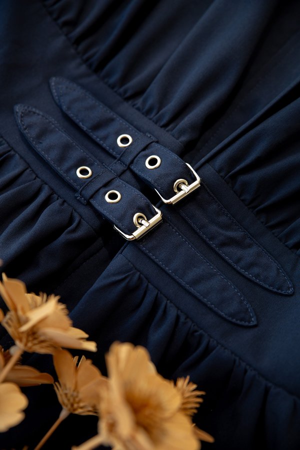 Aura Dress In Navy Blue