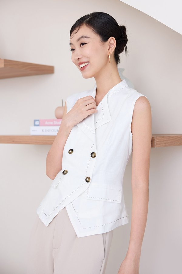 Brielle Top In Fresh White