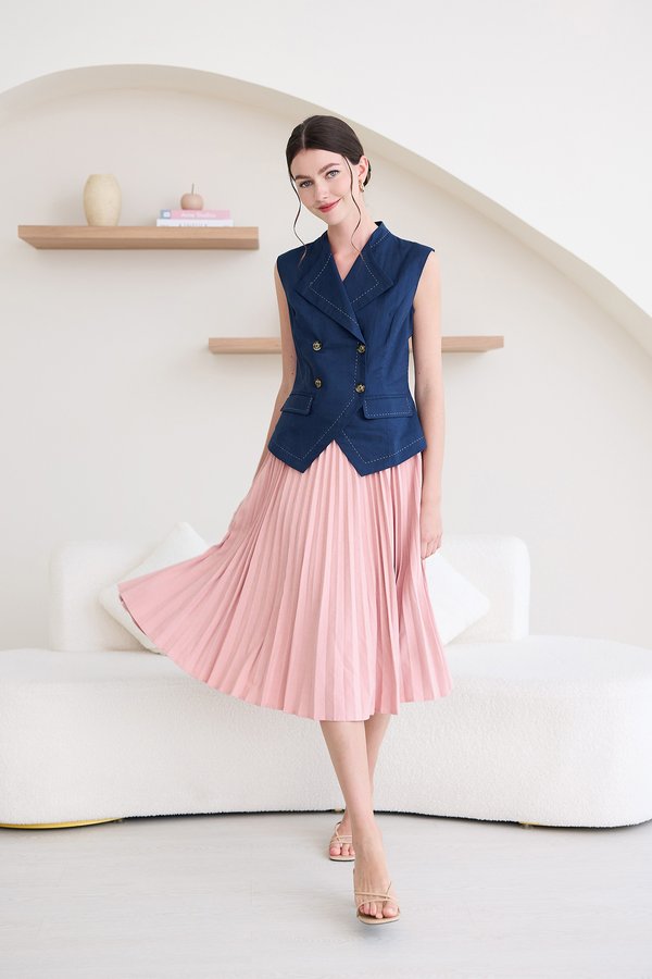 Brielle Top In Marine Blue