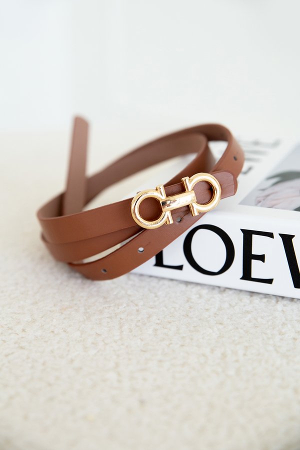 Double Hoop Belt In Natural