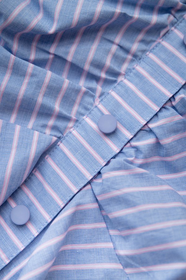 Sabrina Dress In Periwinkle Stripes