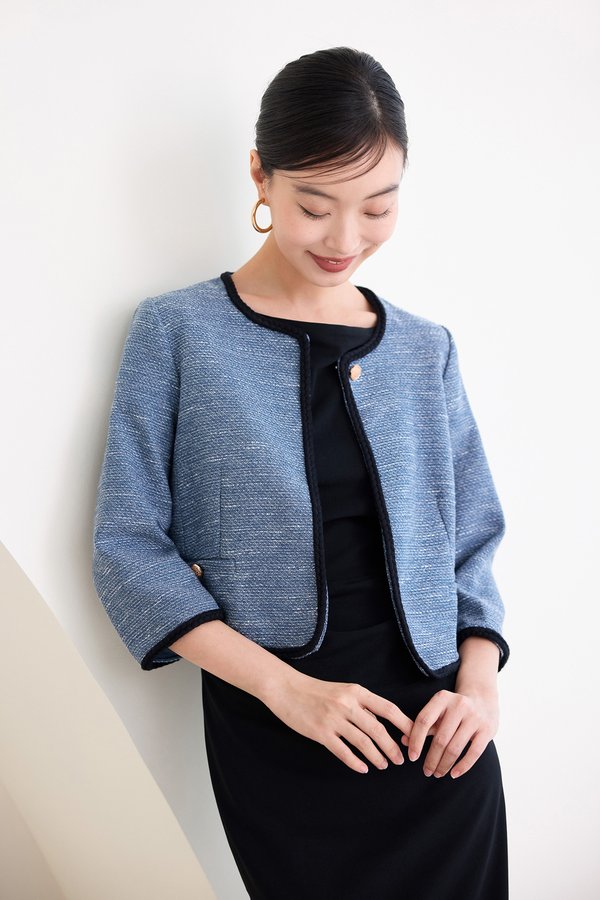 Artemis Jacket In Muted Blue