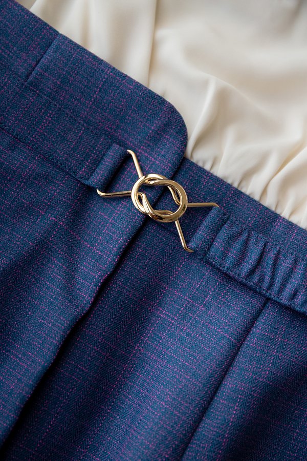 Dorothy Dress In Ivory Blue