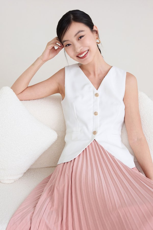 Elara Top In Classic White