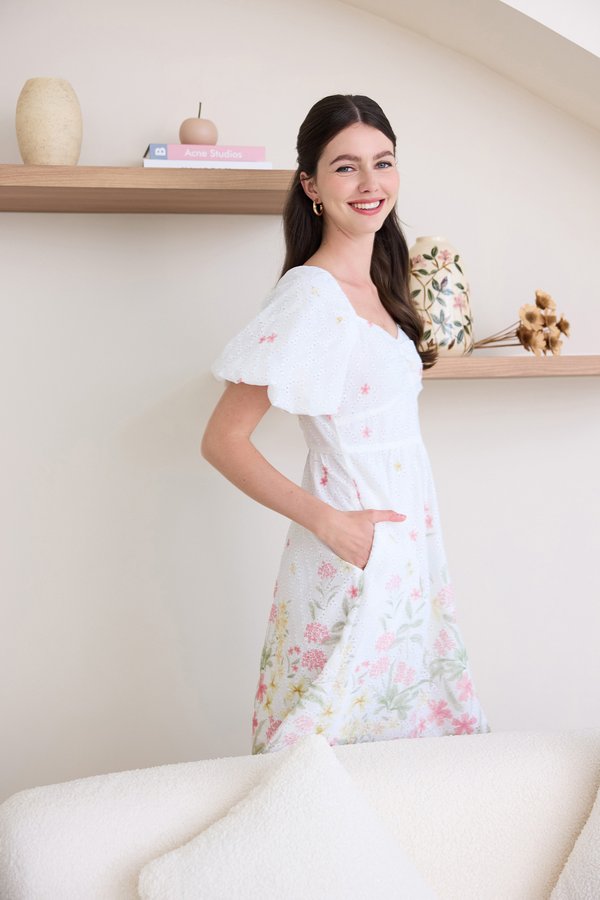 Gemme Dress In Pink Florals