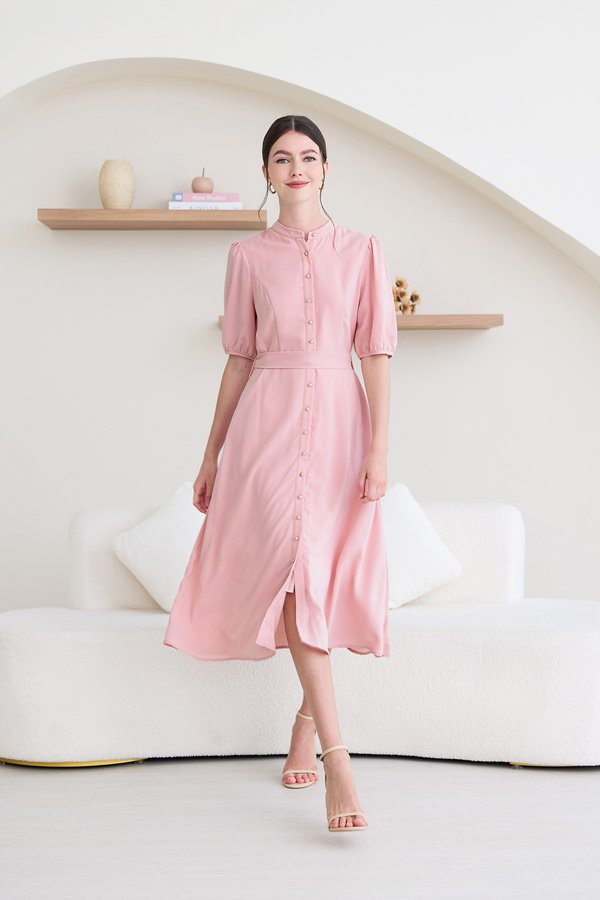 Zinnia Dress In Rose Pink