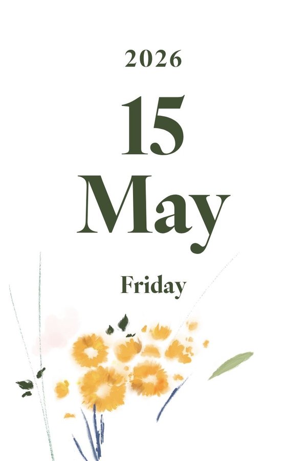 2026 May 15th (Friday)