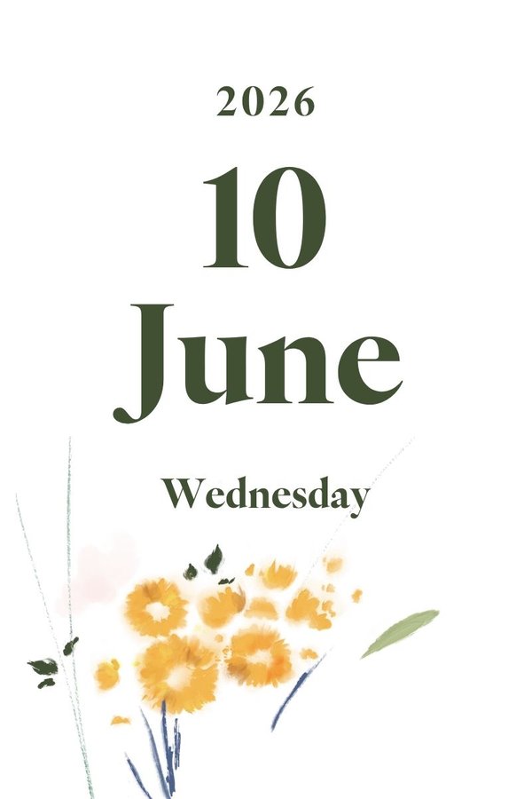 2026 June 10th (Wednesday)