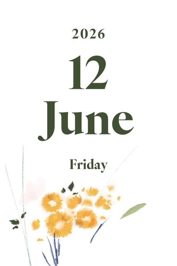 2026 June 12th (Friday)