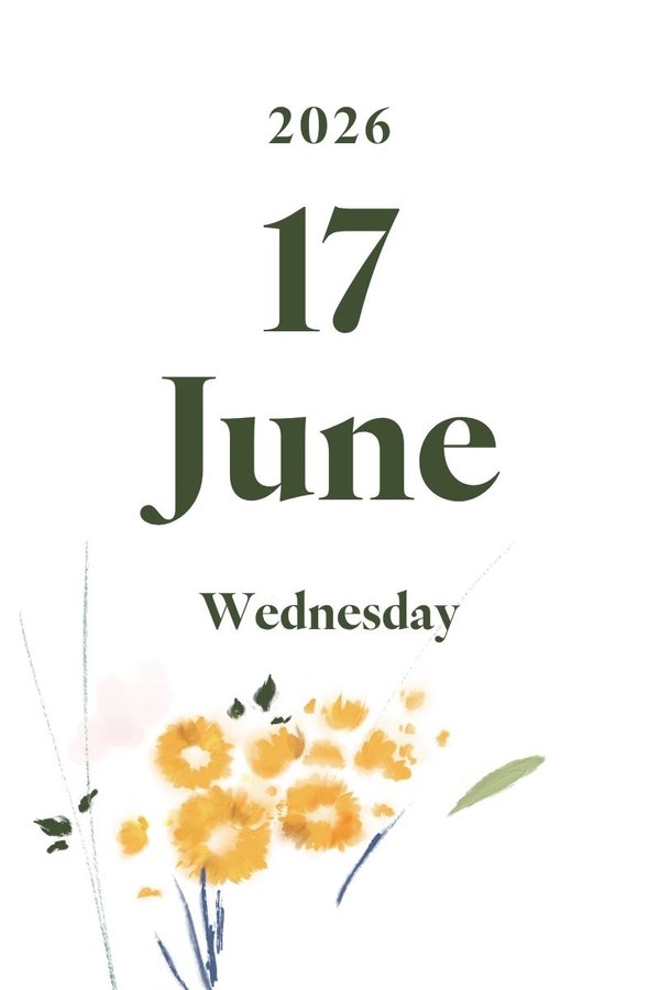 2026 June 17th (Wednesday)