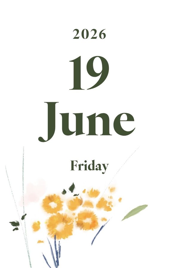 2026 June 19th (Friday)