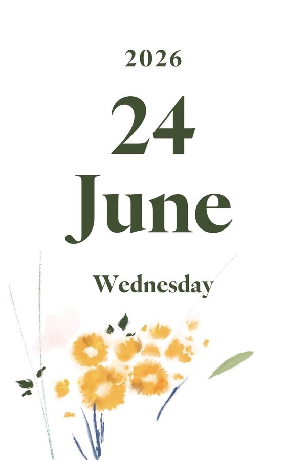 2026 June 24th (Wednesday)