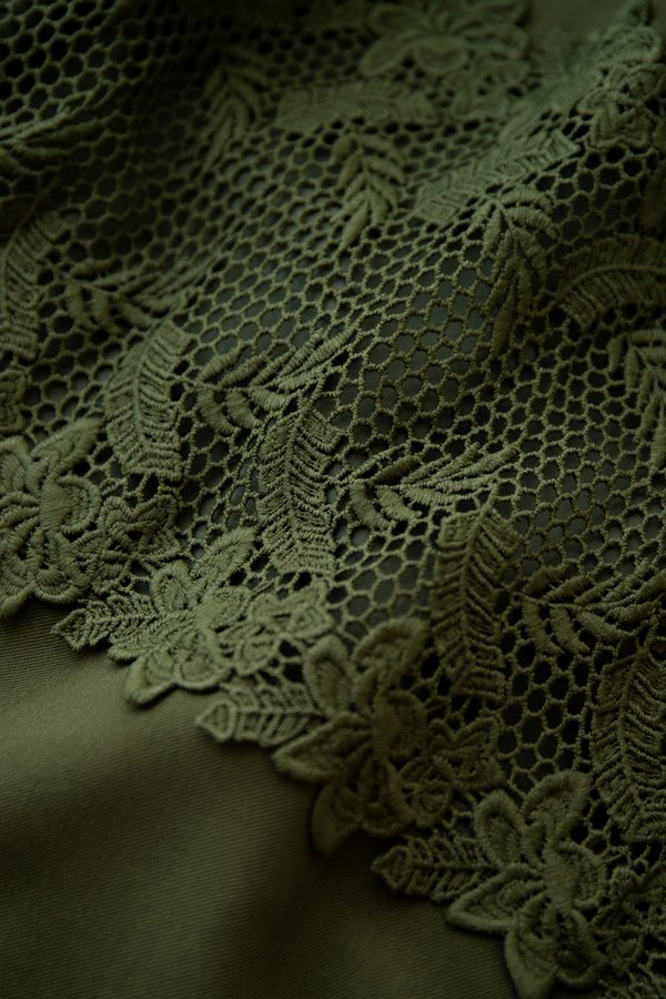 Annika Dress In Olive Green