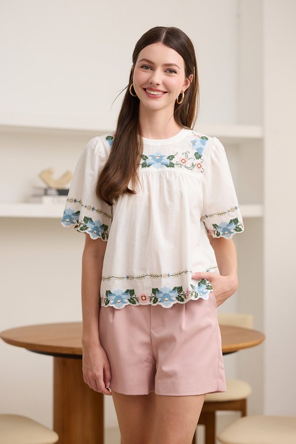 Audrina Top In Summer White