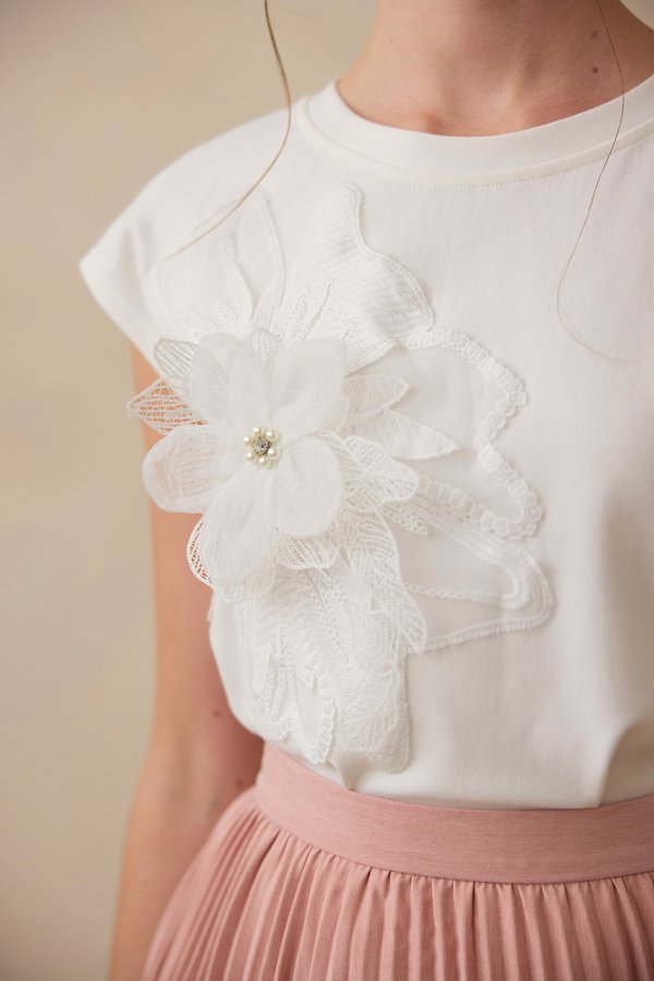 Cosetta Top In Classic White