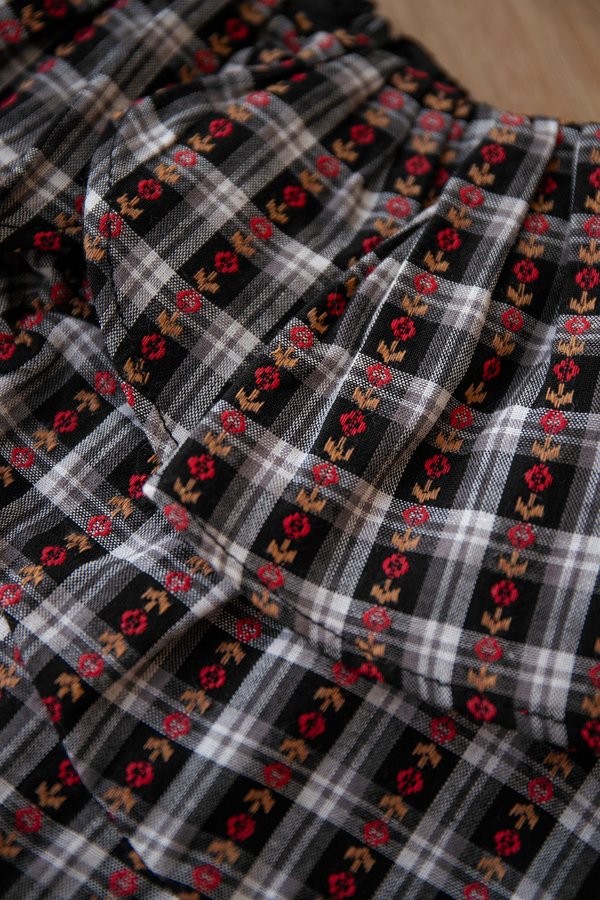 Laura Dress In Gingham Florals