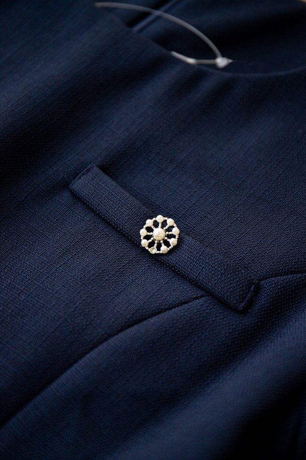 Marcel Dress In Navy Blue