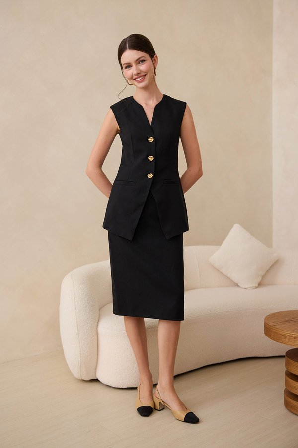 [Backorder] Nyla Skirt In Classic Black