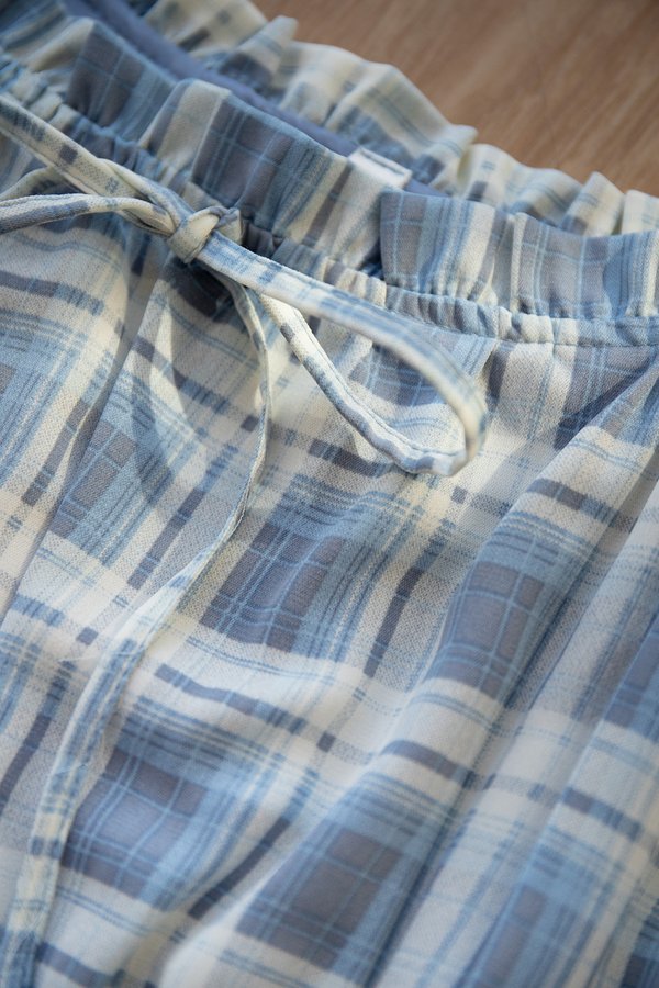 Mireille Dress In Blue Plaid
