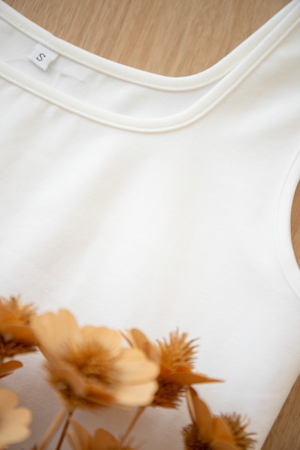 Everest Top In Classic White