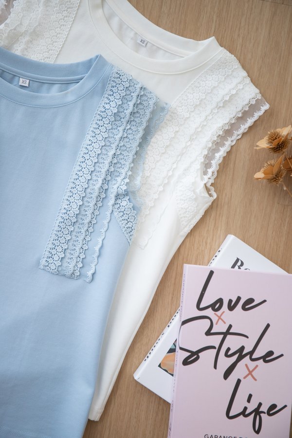 Gloriana Top In Sky Blue